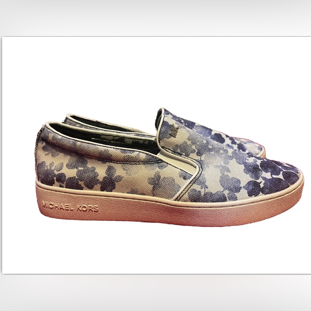 Michael Kors Blue Fashion Flower Printed shoes